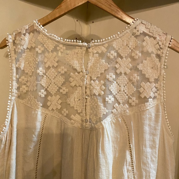 Style & co sleeveless Cream dress XL - Picture 6 of 8